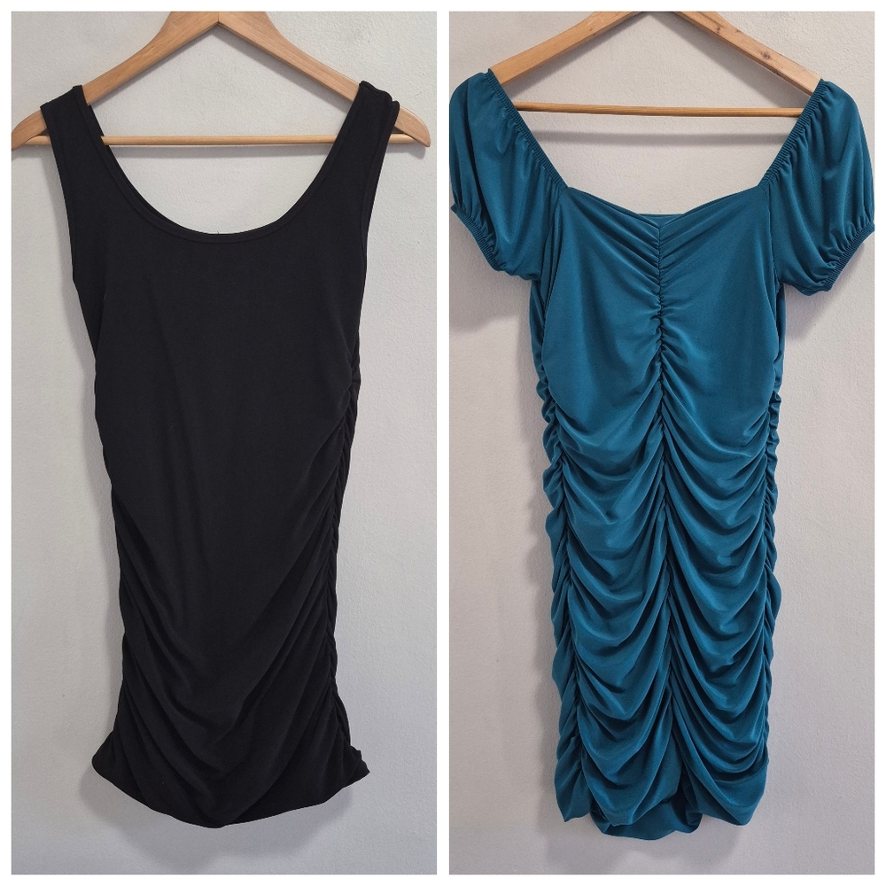 Cheryl Creations Y2K 2000s Vintage Ruched Club Dresses (2) Size Medium